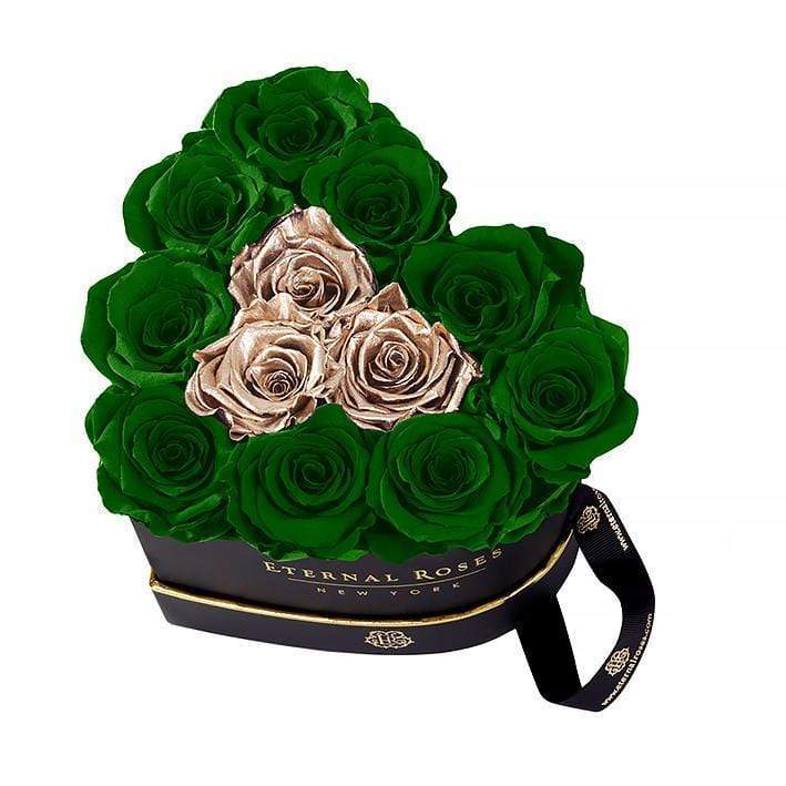 Eternal Roses® Gift Box Black / Emerald Gold Chelsea Eternal Rose Gift Box