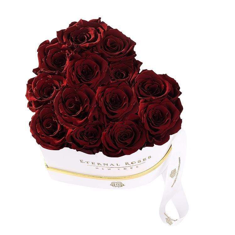 Eternal Roses® Gift Box White / Wineberry Chelsea Eternal Rose Gift Box