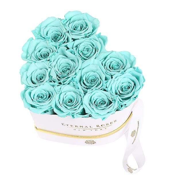 Eternal Roses® Gift Box White / Tiffany Blue Chelsea Eternal Rose Gift Box