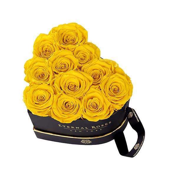 Eternal Roses® Gift Box Black / Friendship Yellow Chelsea Eternal Rose Gift Box