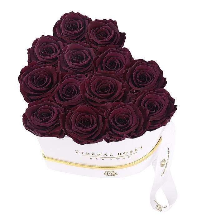 Eternal Roses® Gift Box White / Plum Chelsea Eternal Rose Gift Box