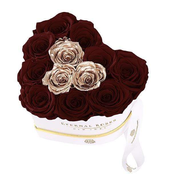 Eternal Roses® Gift Box White / Golden Ruby Chelsea Eternal Rose Gift Box