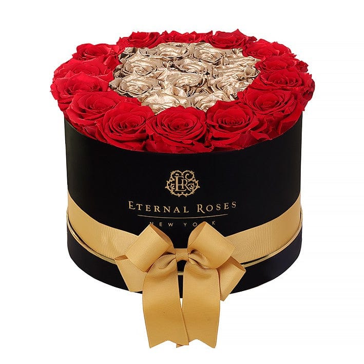 Eternal Roses® Gift Box Black Empire Gift Box in Be Mine