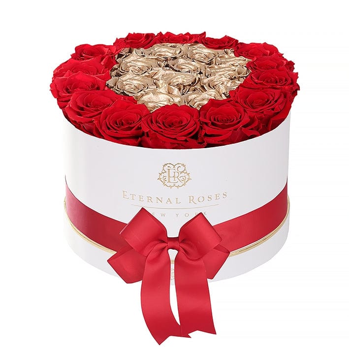 Eternal Roses® Gift Box White Empire Gift Box in Be Mine