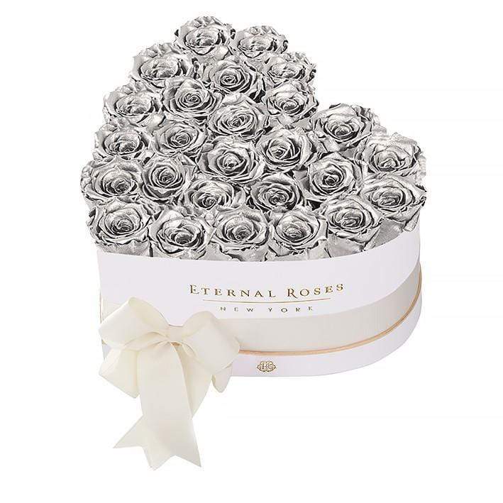 Eternal Roses® Gift Box White / Silver Grand Chelsea Eternal Rose Gift Box