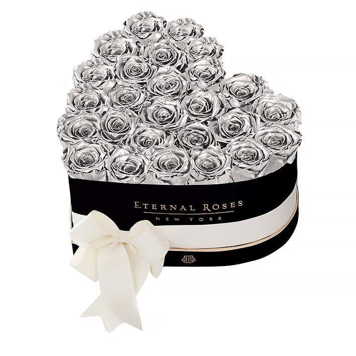 Eternal Roses® Gift Box Black / Silver Grand Chelsea Eternal Rose Gift Box
