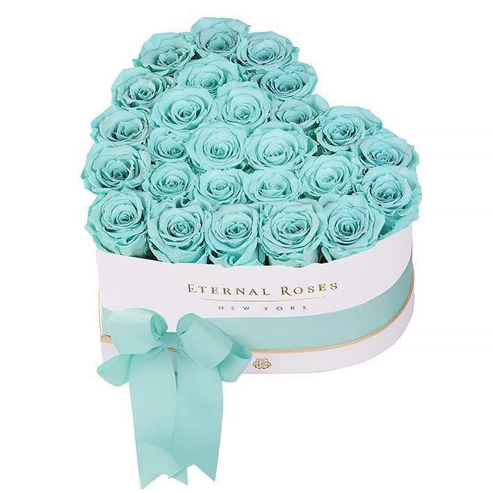 Eternal Roses® Gift Box White / Tiffany Blue Grand Chelsea Eternal Rose Gift Box