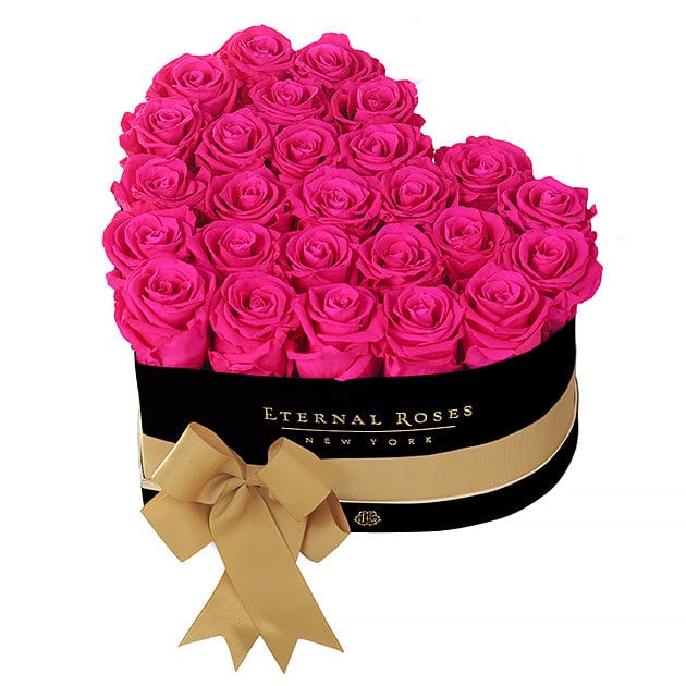 Eternal Roses® Gift Box Black / Hot Pink Grand Chelsea Eternal Rose Gift Box