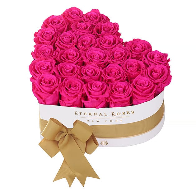 Eternal Roses® Gift Box White / Hot Pink Grand Chelsea Eternal Rose Gift Box