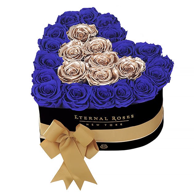 Eternal Roses® Gift Box Black / Royal Gold Grand Chelsea Mezzo Eternal Rose Gift Box