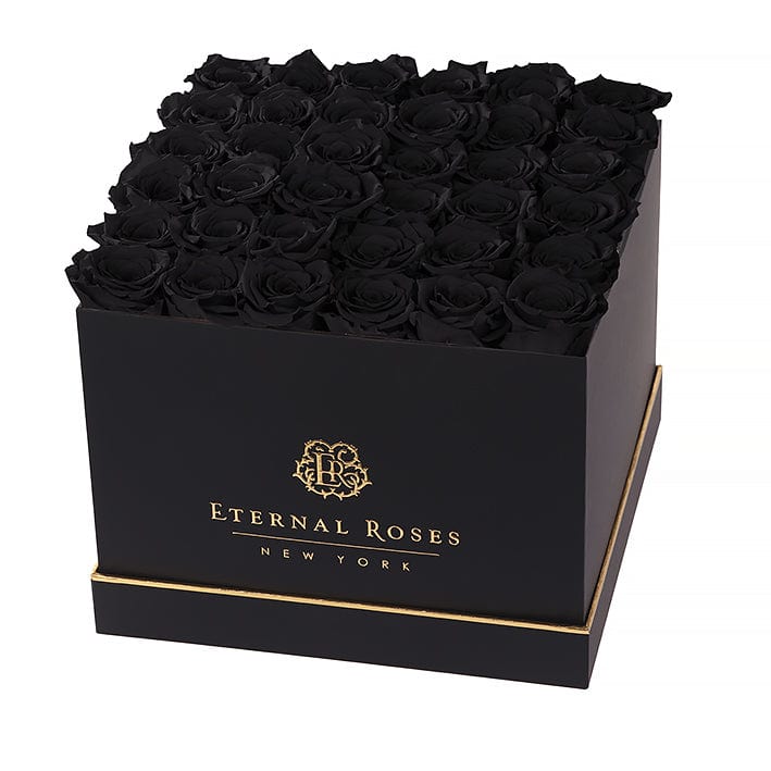 Eternal Roses® Gift Box Black / Midnight Lennox Grand Eternal Rose Gift Box - Best Gift for Birthday/Anniversary