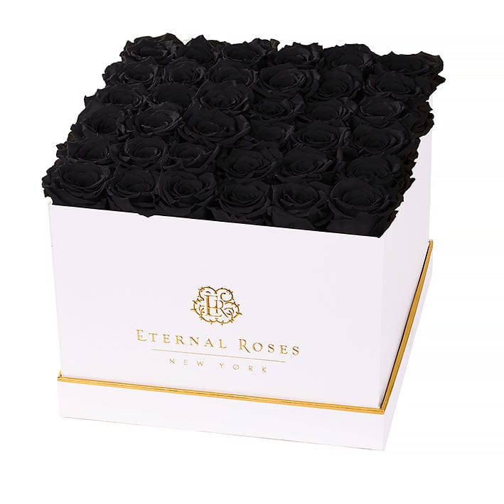 Eternal Roses® Gift Box White / Midnight Lennox Grand Eternal Rose Gift Box - Best Gift for Birthday/Anniversary