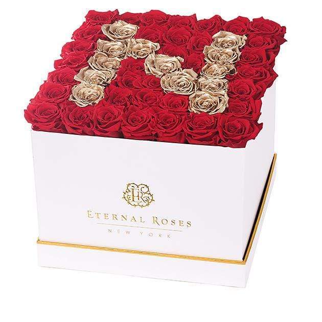 Eternal Roses® Gift Box White / Letters Lennox Grand Eternal Rose Gift Box - Best Gift for Birthday/Anniversary