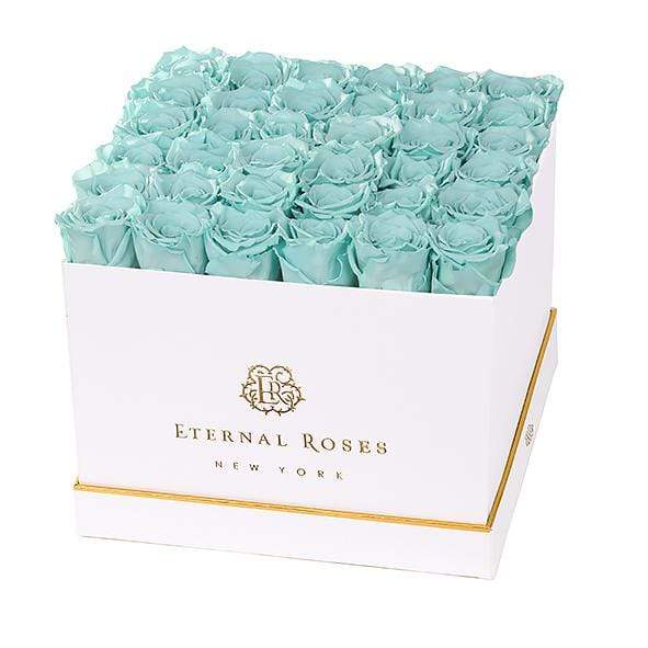 Eternal Roses® Gift Box White / Tiffany Blue Lennox Grand Eternal Rose Gift Box - Best Gift for Birthday/Anniversary