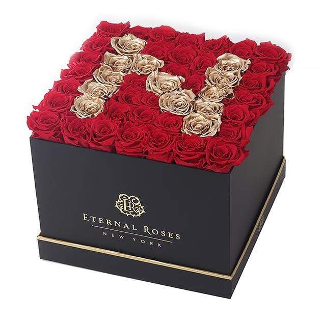 Eternal Roses® Gift Box Black / Letters Lennox Grand Eternal Rose Gift Box - Best Gift for Birthday/Anniversary