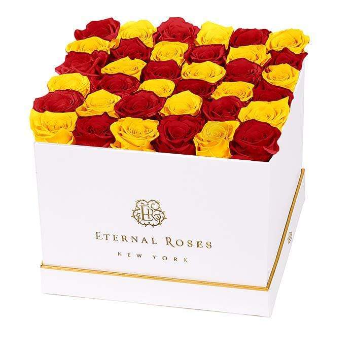Eternal Roses® Gift Box White / Sunflower Lennox Grand Eternal Rose Gift Box - Best Gift for Birthday/Anniversary