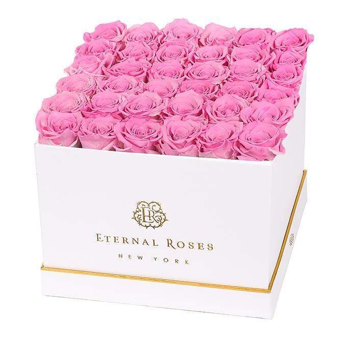 Eternal Roses® Gift Box White / Primrose Lennox Grand Eternal Rose Gift Box - Best Gift for Birthday/Anniversary
