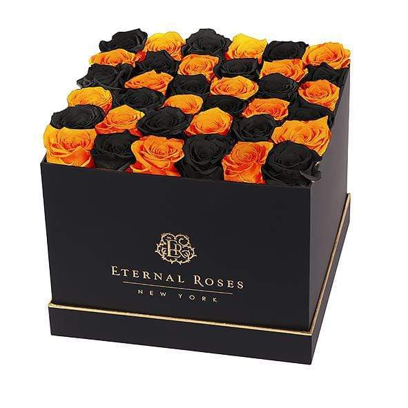 Eternal Roses® Gift Box Black / Pumpkin Spice Lennox Grand Eternal Rose Gift Box - Best Gift for Birthday/Anniversary