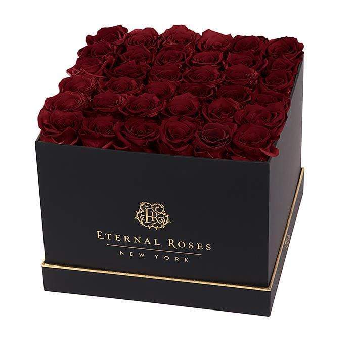 Eternal Roses® Gift Box Black / Wineberry Lennox Grand Eternal Rose Gift Box - Best Gift for Birthday/Anniversary