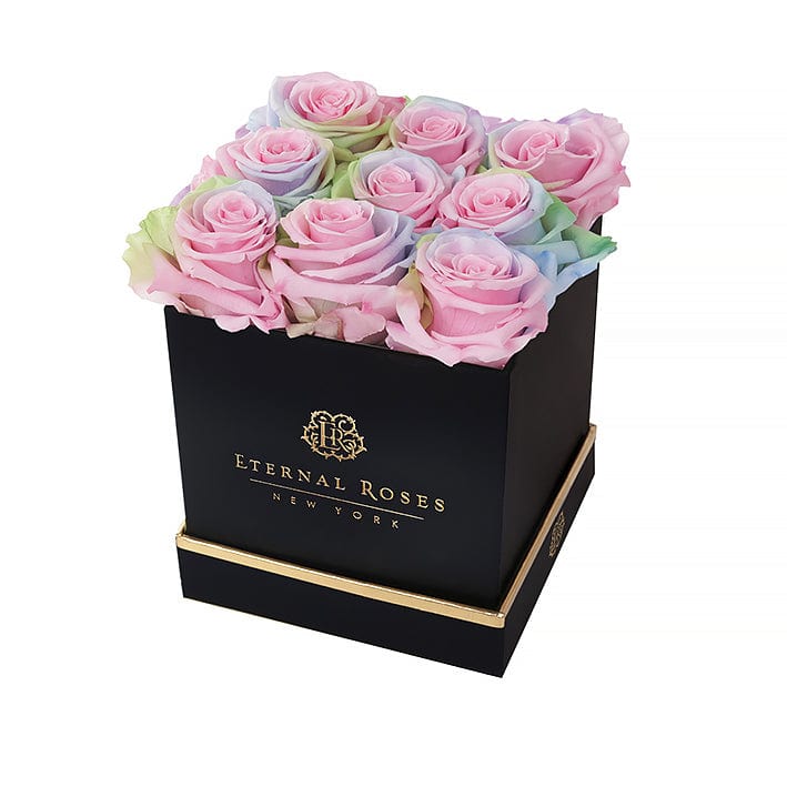 Lennox Large Eternal Rose Gift Box | Lennox Gift Box 9 Roses Black / Be Mine