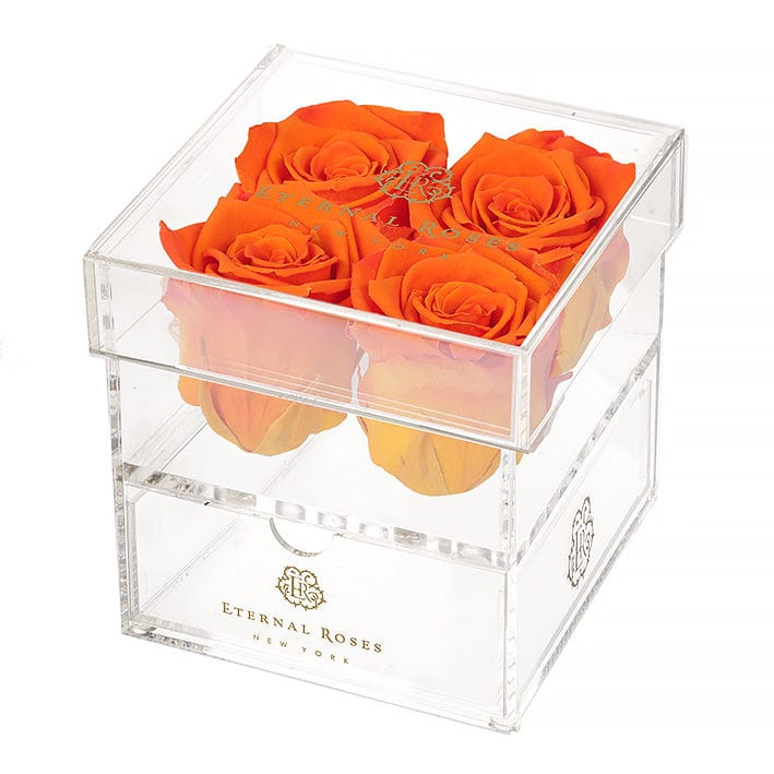 Eternal Roses® Gift Box 4-Rose / Sunset Madison Four Rose Keepsake Gift Box