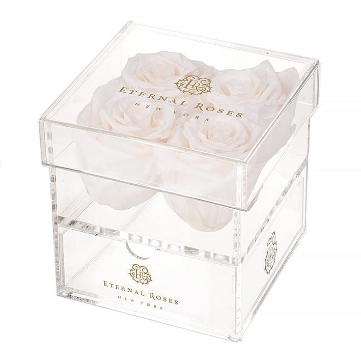 Eternal Roses® Gift Box 4-Rose / Mimosa Madison Four Rose Keepsake Gift Box