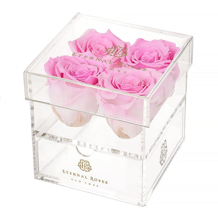 Eternal Roses® Gift Box 4-Rose / Primrose Madison Four Rose Keepsake Gift Box