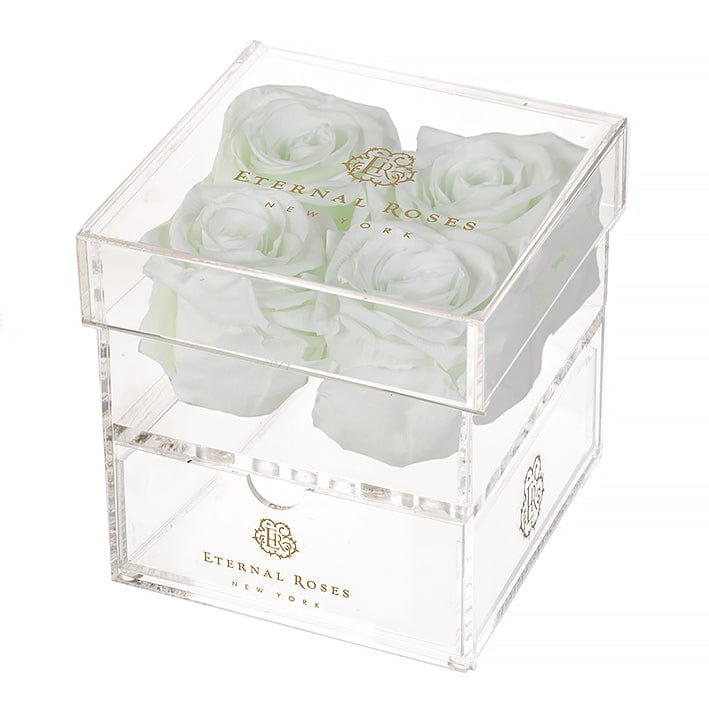 Eternal Roses® Gift Box 4-Rose / Mint Madison Four Rose Keepsake Gift Box