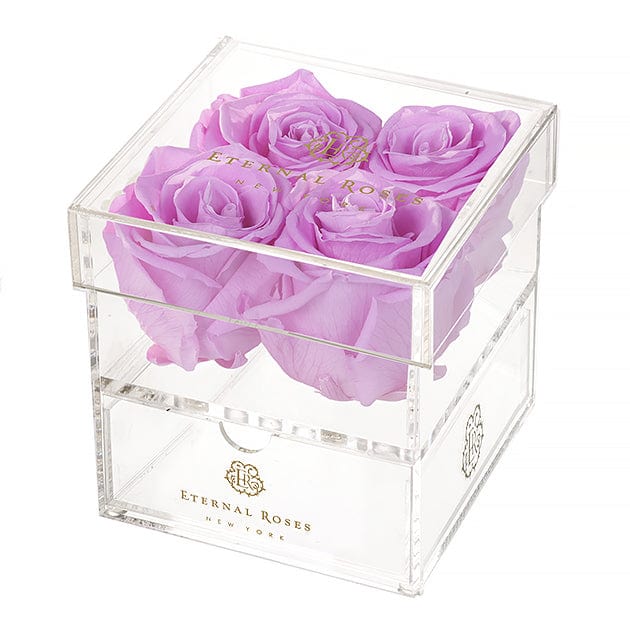 Eternal Roses® Gift Box 4-Rose / Iris Madison Four Rose Keepsake Gift Box