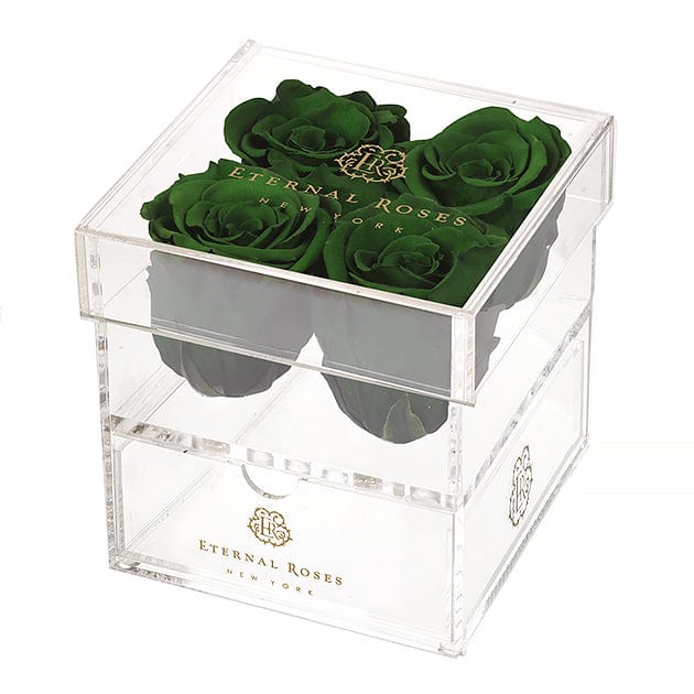 Eternal Roses® Gift Box 4-Rose / Wintergreen Madison Four Rose Keepsake Gift Box