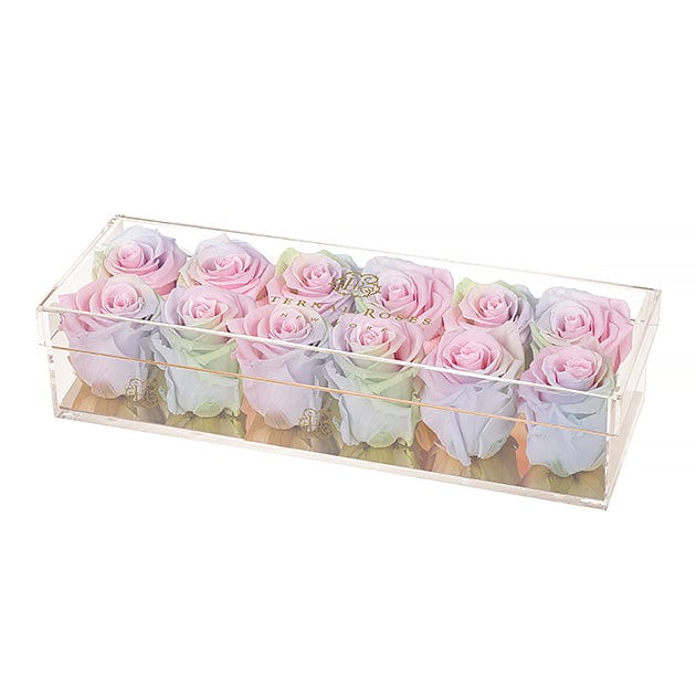 Eternal Roses® Gift Box 12-Rose / Aurora Madison Gold Twelve Roses Gift Box