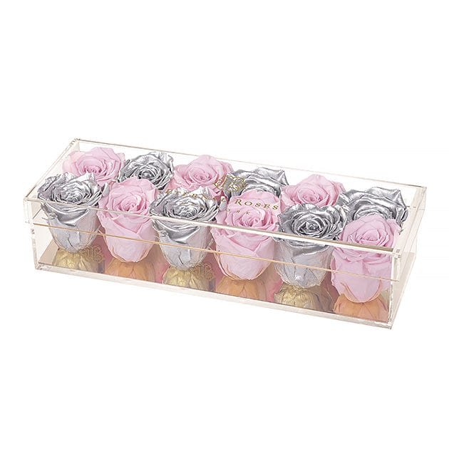 Eternal Roses® Gift Box 12-Rose / Posh Madison Gold Twelve Roses Gift Box