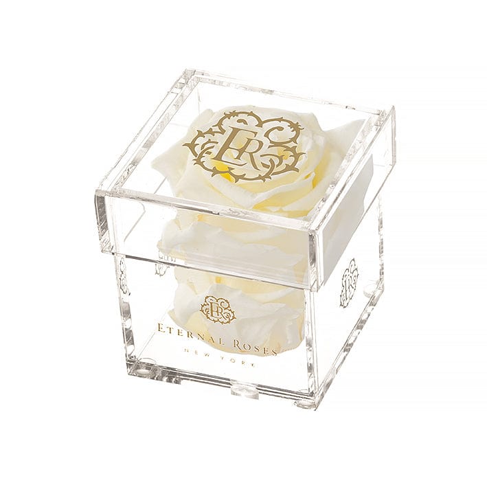 Eternal Roses® Gift Box 1-Rose / Canary Madison Mini Roses Gift Box