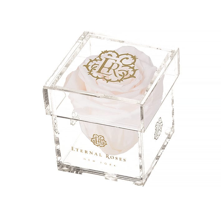 Eternal Roses® Gift Box 1-Rose / Mimosa Madison Mini Roses Gift Box