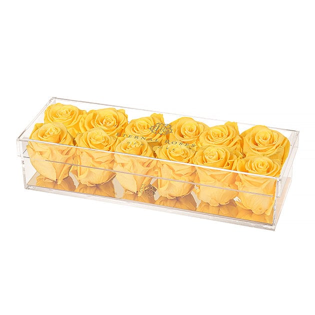 Eternal Roses® Gift Box Madison Twelve Yellow Roses Gift Box
