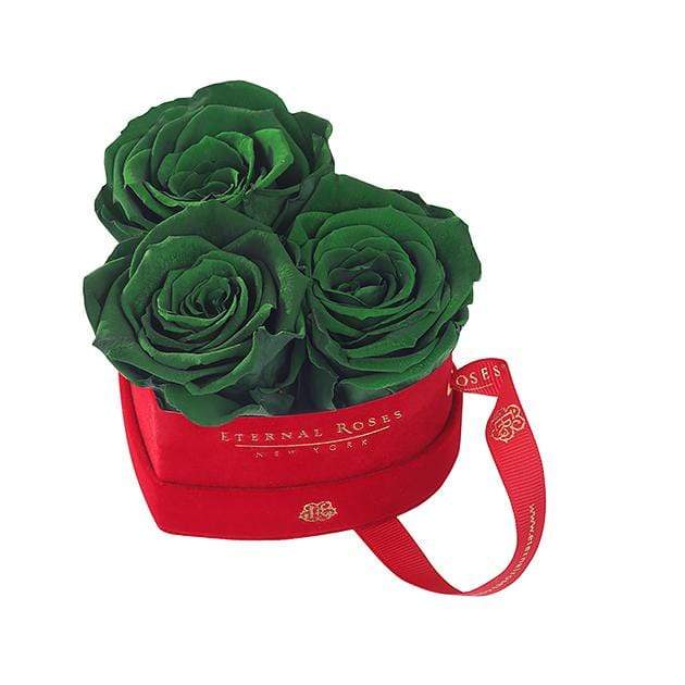 Eternal Roses® Wintergreen Mini Chelsea Red Velvet Gift Box