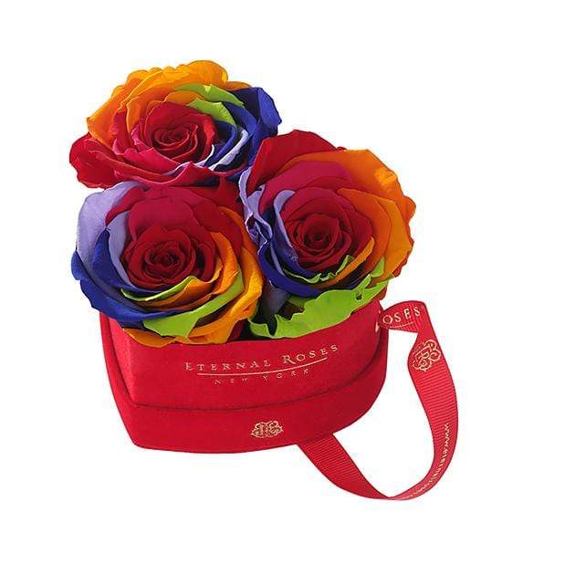 Eternal Roses® Rainbow Mini Chelsea Red Velvet Gift Box