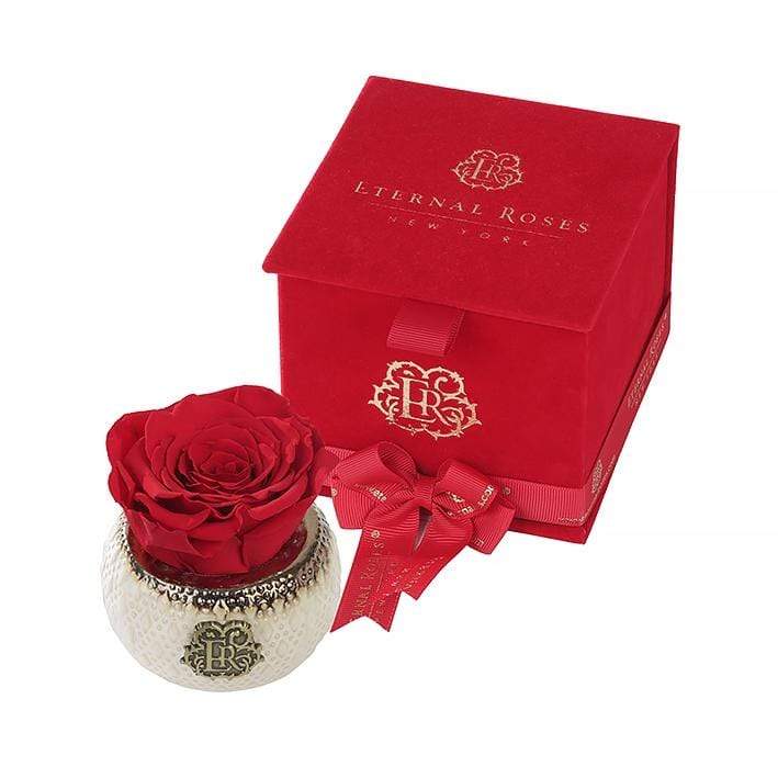 Eternal Roses® Red Velvet Holiday Gift Box in Scarlet