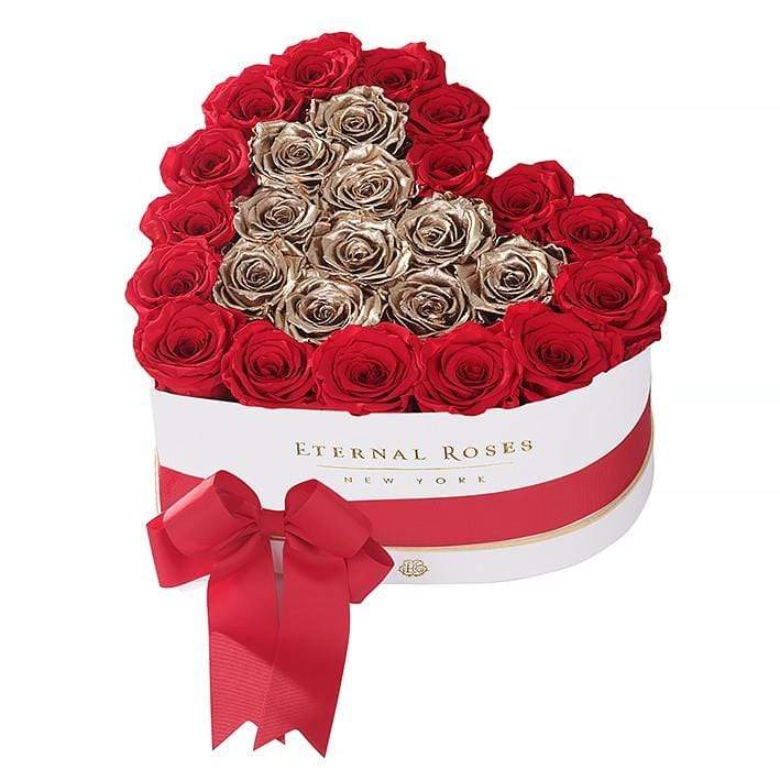Eternal Roses® White / Be Mine Serafina Mezzo Eternal Rose Gift Box - NEW