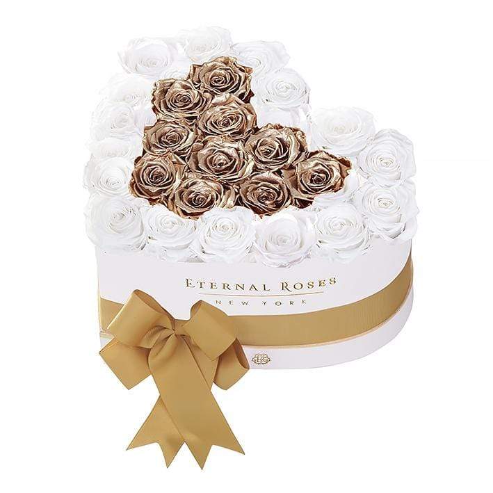 Eternal Roses® White / Baroque Serafina Mezzo Eternal Rose Gift Box - NEW
