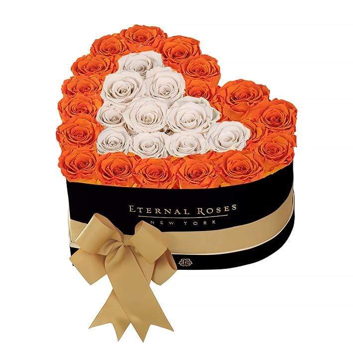 Eternal Roses® Black / Sunset Serafina Mezzo Eternal Rose Gift Box - NEW